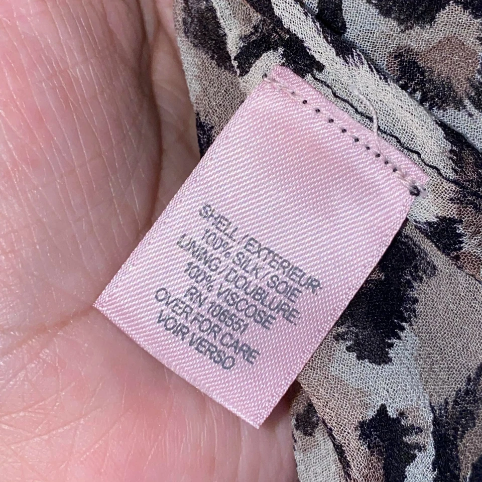 Vestido envolvente midi con estampado animal marrón seda pequeño Calypso st. Barth para mujer SIN FORRO Foto 4 de 4