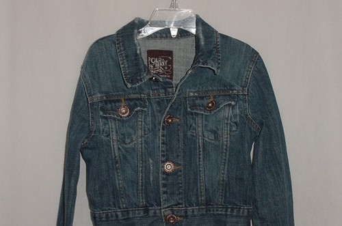 Girls CUSTOM Hand painted Disney WALL-E & EVE Distressed Denim Jean Jacket Sz 8 - Picture 8 of 9