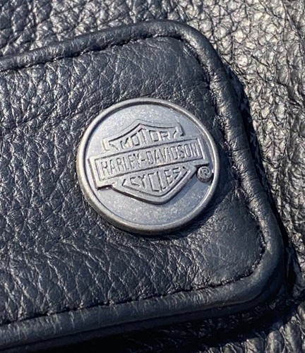 Harley Davidson Women’s MISS ENTHUSIAST Black Leather Jacket XS Racing - Picture 9 of 12