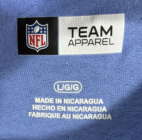 Tennessee Titans NFL Team Apparel Athletic Wear Shirt Blue L NWT Football - Picture 4 of 6