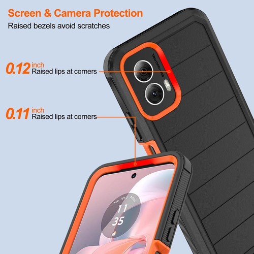 For Moto G Power 5G/G Stylus/G 5G 2025 2024 Case Belt Holster +Screen Protector - 第 25/36 張圖片