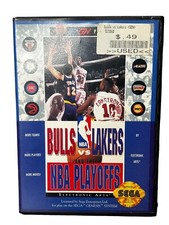 Bulls vs. Lakers and the NBA Playoffs Sega Genesis Video Game COMPLETE CIB