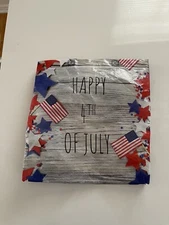 HEB JULY 4TH Y'ALL Shopping Bags Patriotic Red White Blue Texas 15.5x13.5