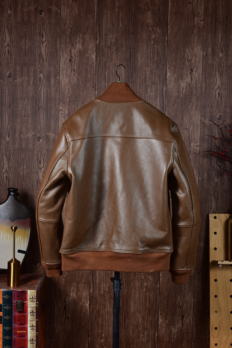ジャケット・アウター 80s short real leather bomber jacket 80s short real leather bomber jacket