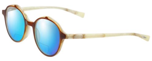 Gafas de sol bifocales polarizadas abatibles marrón cristal marfil cuerno blanco 50 mm - Imagen 1 de 10