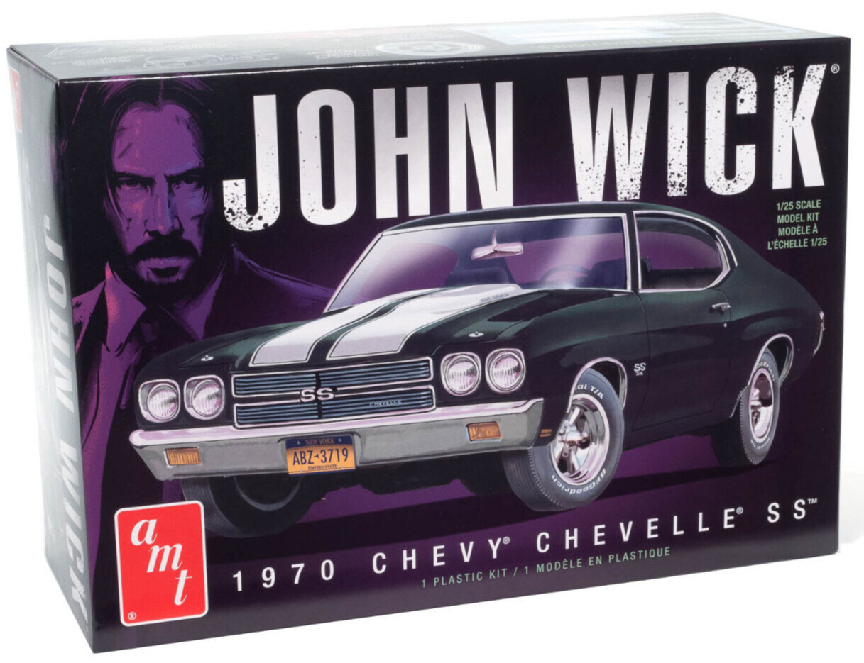 Комплект автомобилей AMT John Wick 1970 Chevy Chevrolet Chevelle SS в масштабе 125 1453 6790₽