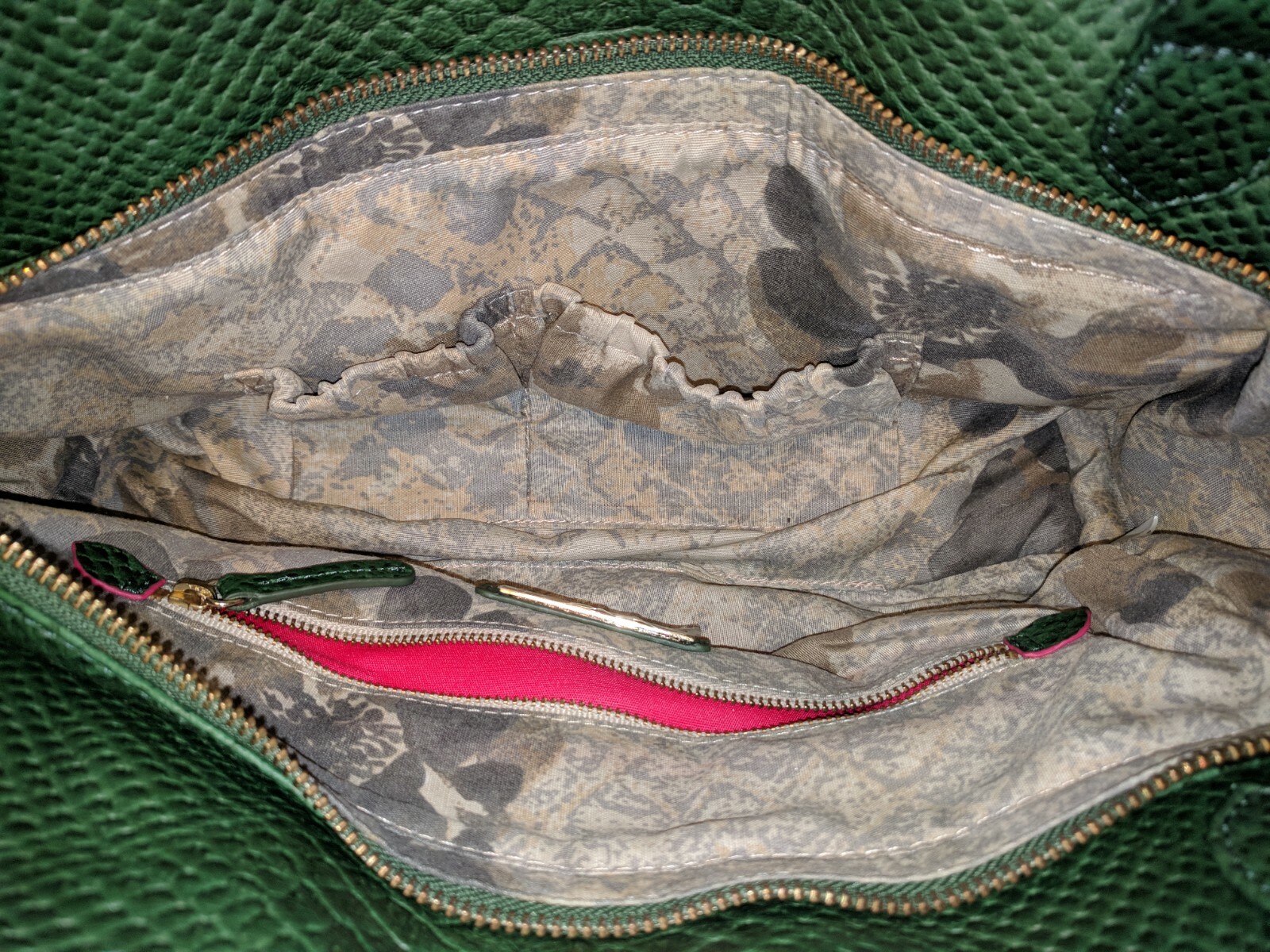 Elliott Lucca Python Embossed Leather Handbag/Sho… - image 8