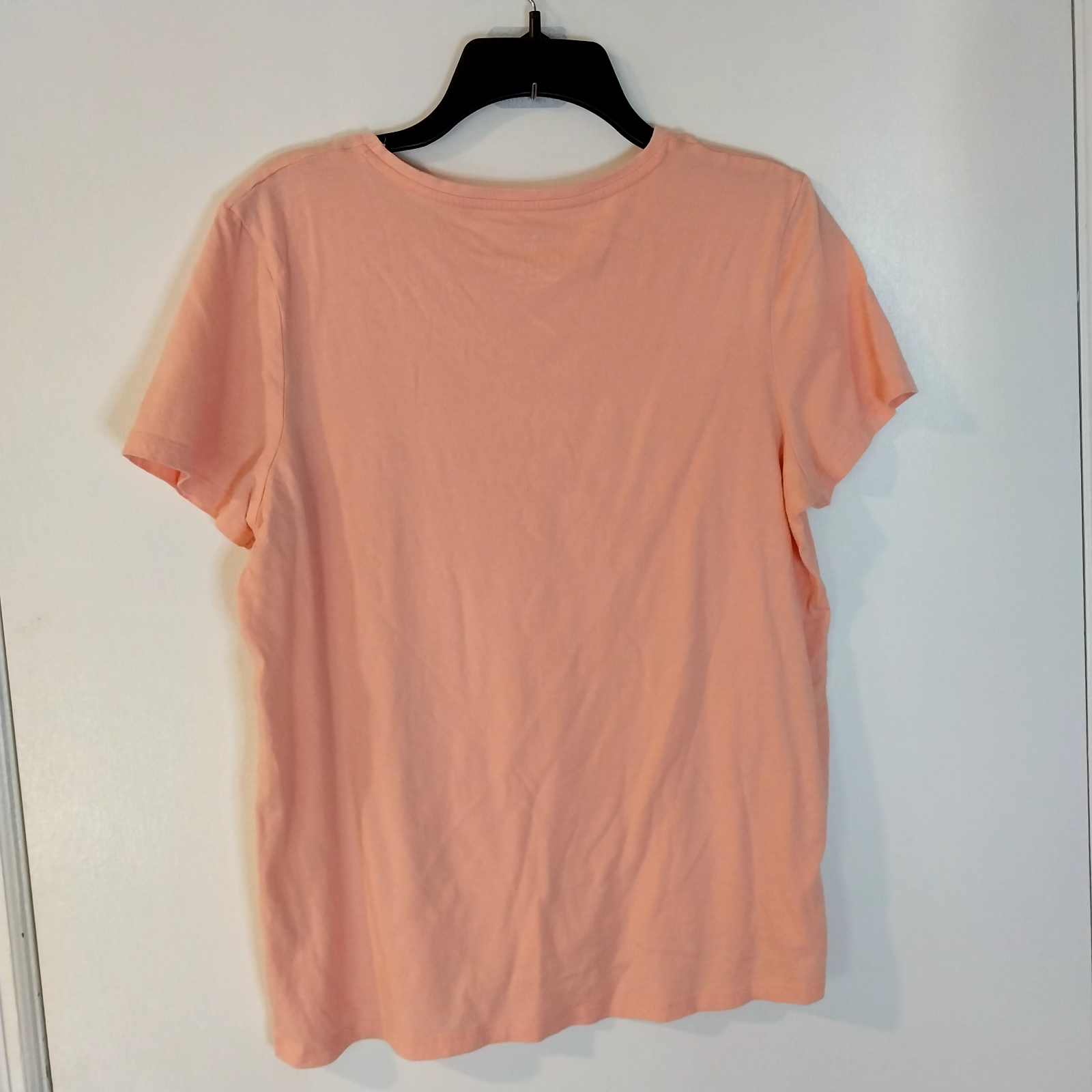 T shirt donna Primark dettagli pesca taglia L maglia stampa Peachy Keen #3134