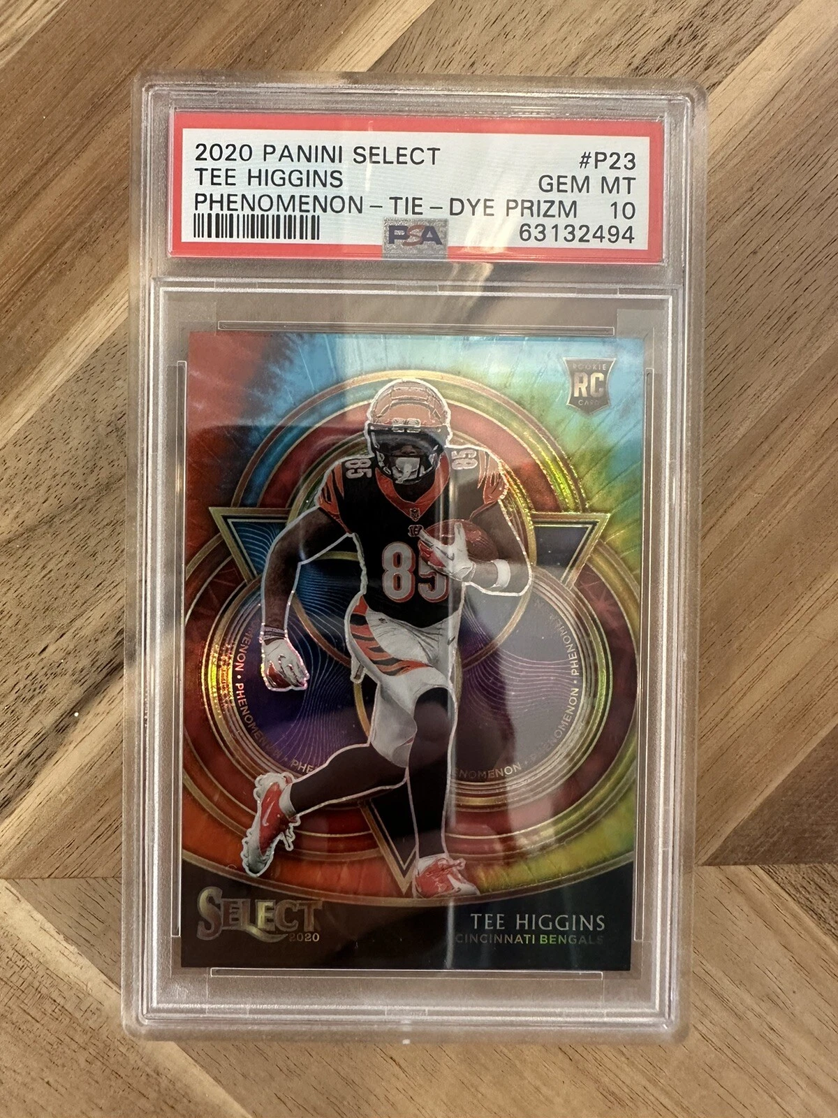 Tee Higgins Panini Select Phenomenon #P23 Tie-Dye Prizm