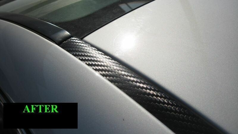 MERCEDES CARBON FIBER ROOF TRIM MOLDING 2PC W/5YR WARRANTY #2