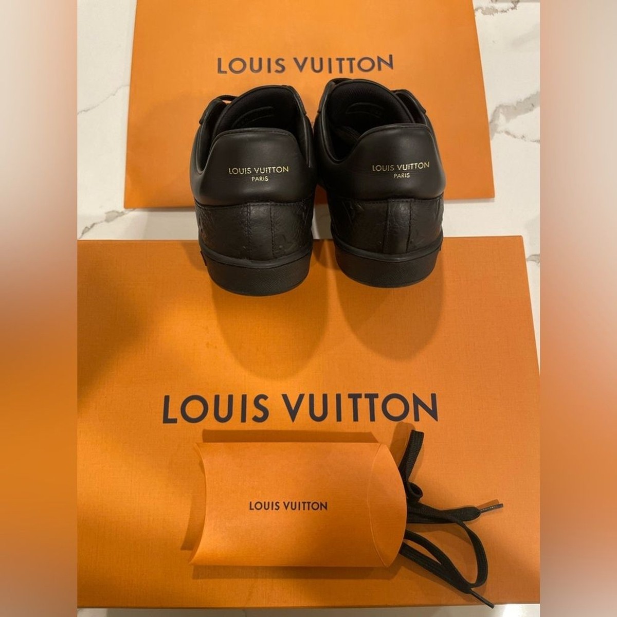 LOUIS VUITTON 1A8QE6 Luxembourg Sneaker embossed monogram mens