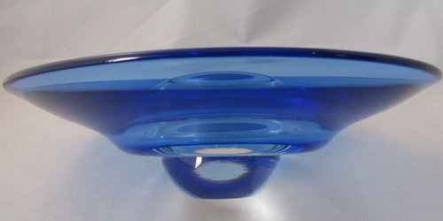 Vintage Jaroslav Wasserbauer Glass UFO Bowl Beautiful Rare - Picture 6 of 11