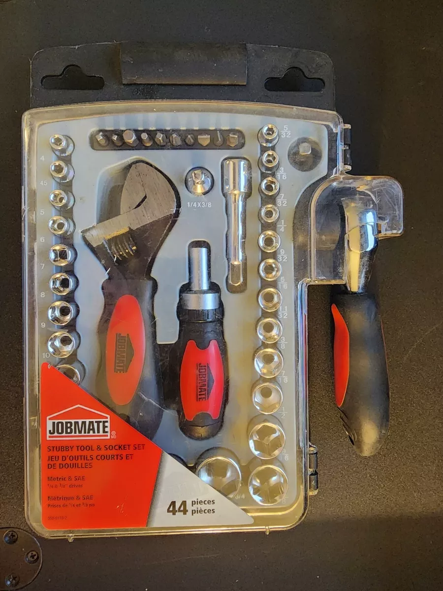 Jobmate 44pc Stubby Tool Socket Set