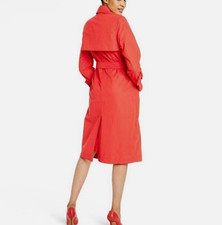 Rare Sergio Hudson For Target Trench Rain Coat S Coral Red Orange Pink Sold Out