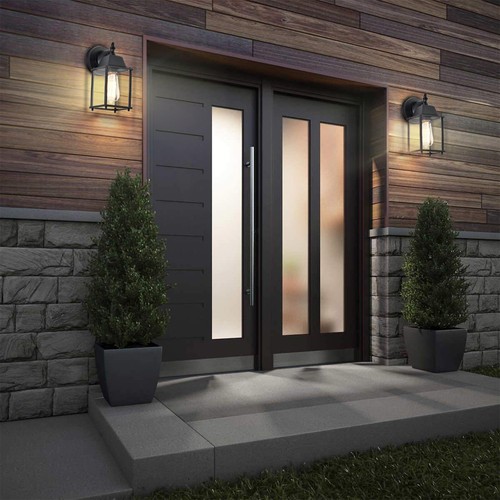 Outdoor Wall Light Fixtures 1 Pack Outdoor Lights Black porch lights - Picture 6 of 7