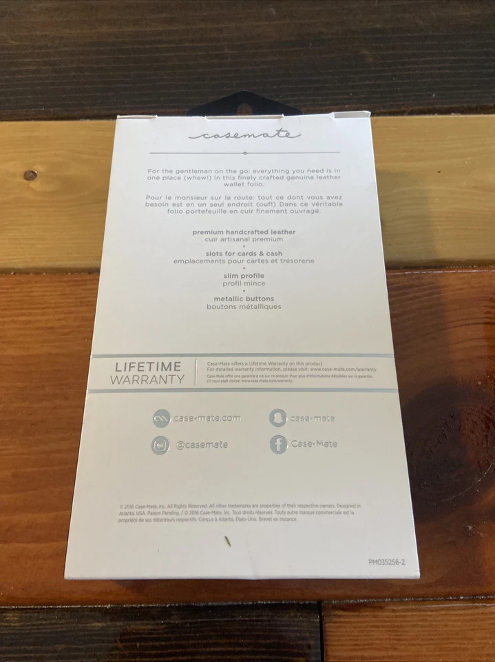 Case-Mate Wallet Folio Leather Case w/ Card Slots for LG V20 - Black  - Image 4 of 4