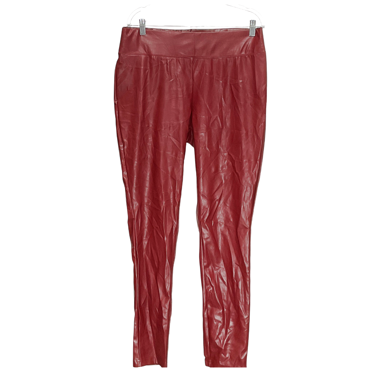 INC Intl Concepts Women's Brown Faux Leather Leggings 14