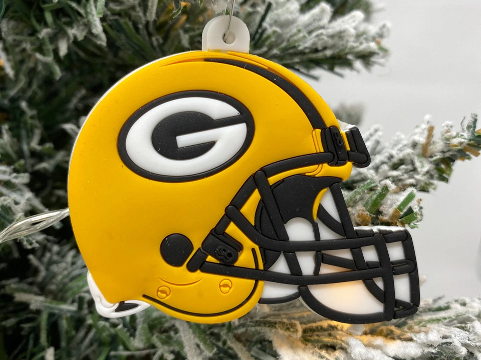 Juego de 5 adornos navideños Green Bay Packers ~NUEVO~ Foto 3 de 4