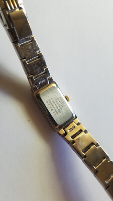 Seiko Womens Quartz Watch V220-6769 2 Tone Bracelet Band