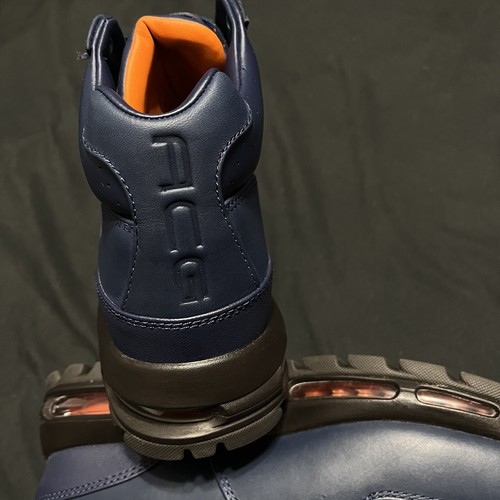 Nike Air Max Goadome ACG Boots Hiking Leather Blue Brown Black Size 9.5 - Picture 6 of 8