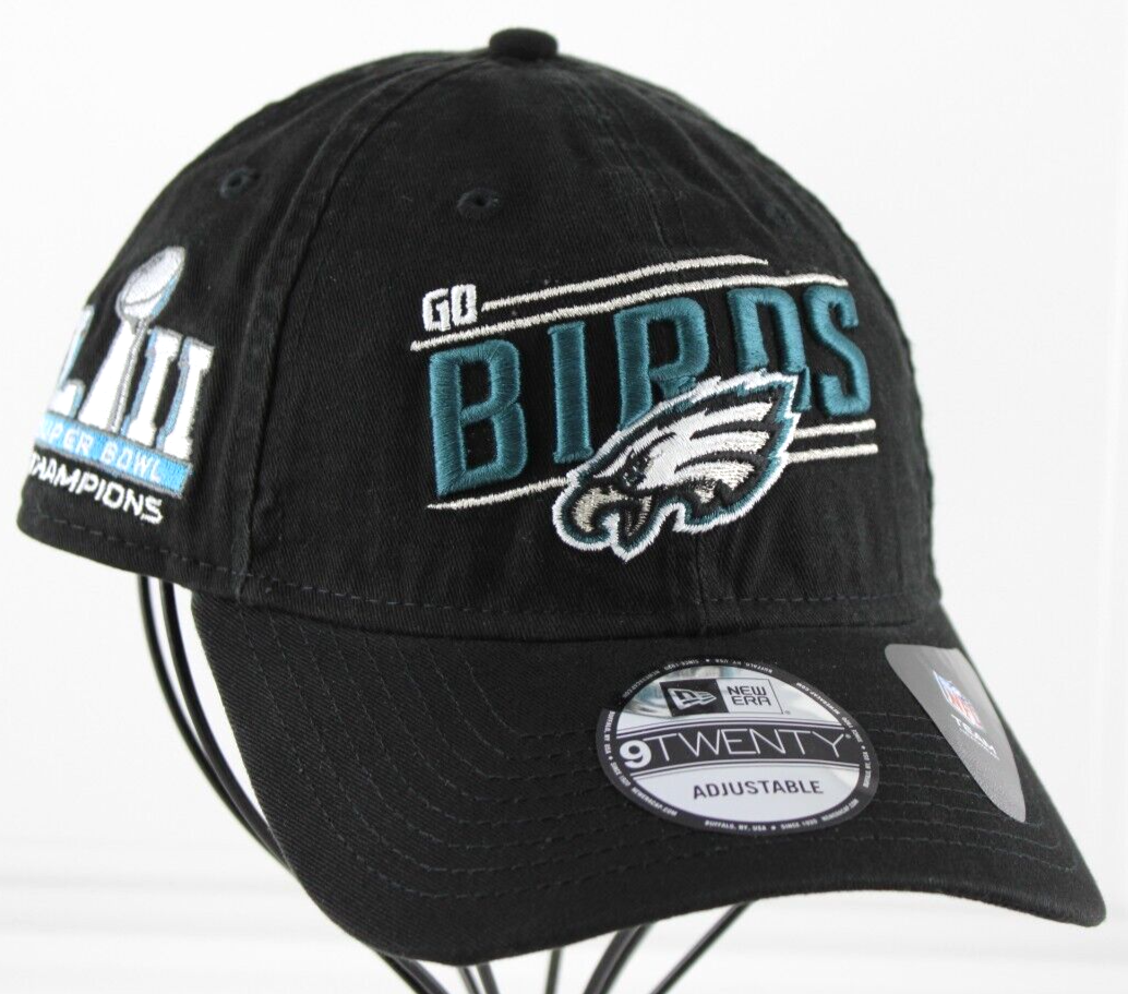 Philadelphia Eagles Mens Hat Go Birds Super Bowl LII 52 Champions Adjustable New