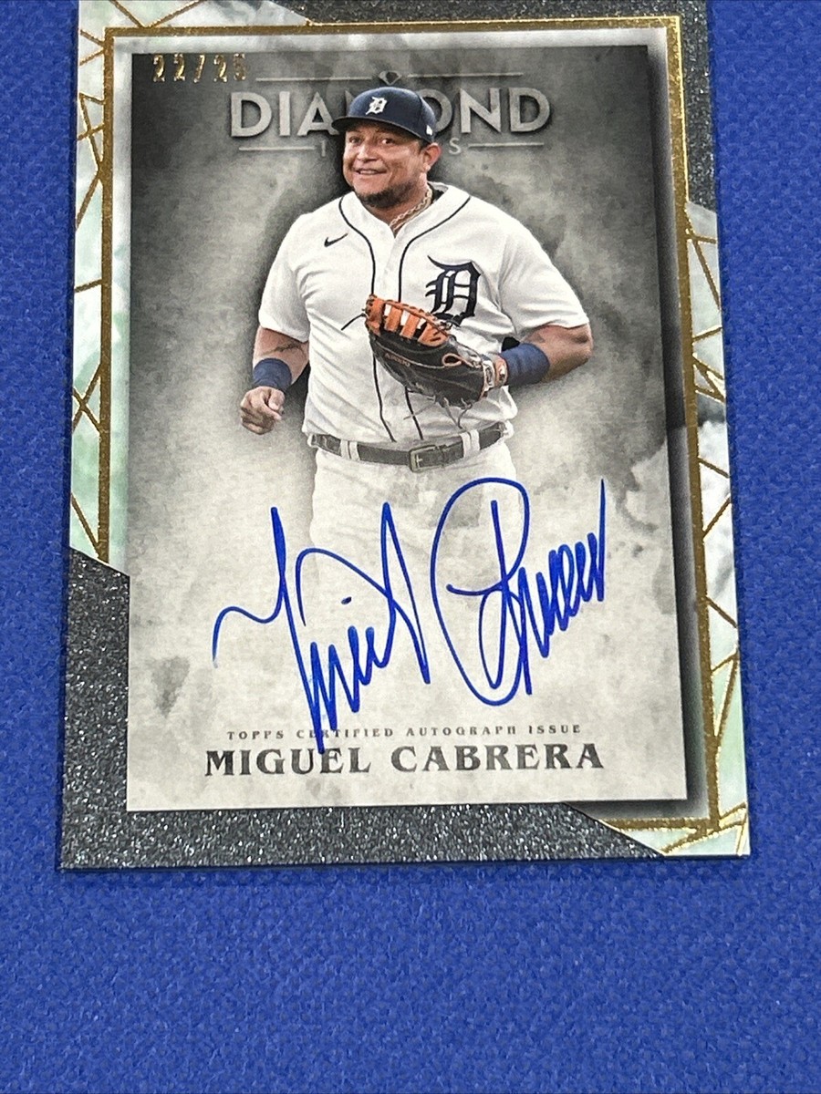 Miguel Cabrera /25 Autograph 2022 Topps Diamond Icons Signed