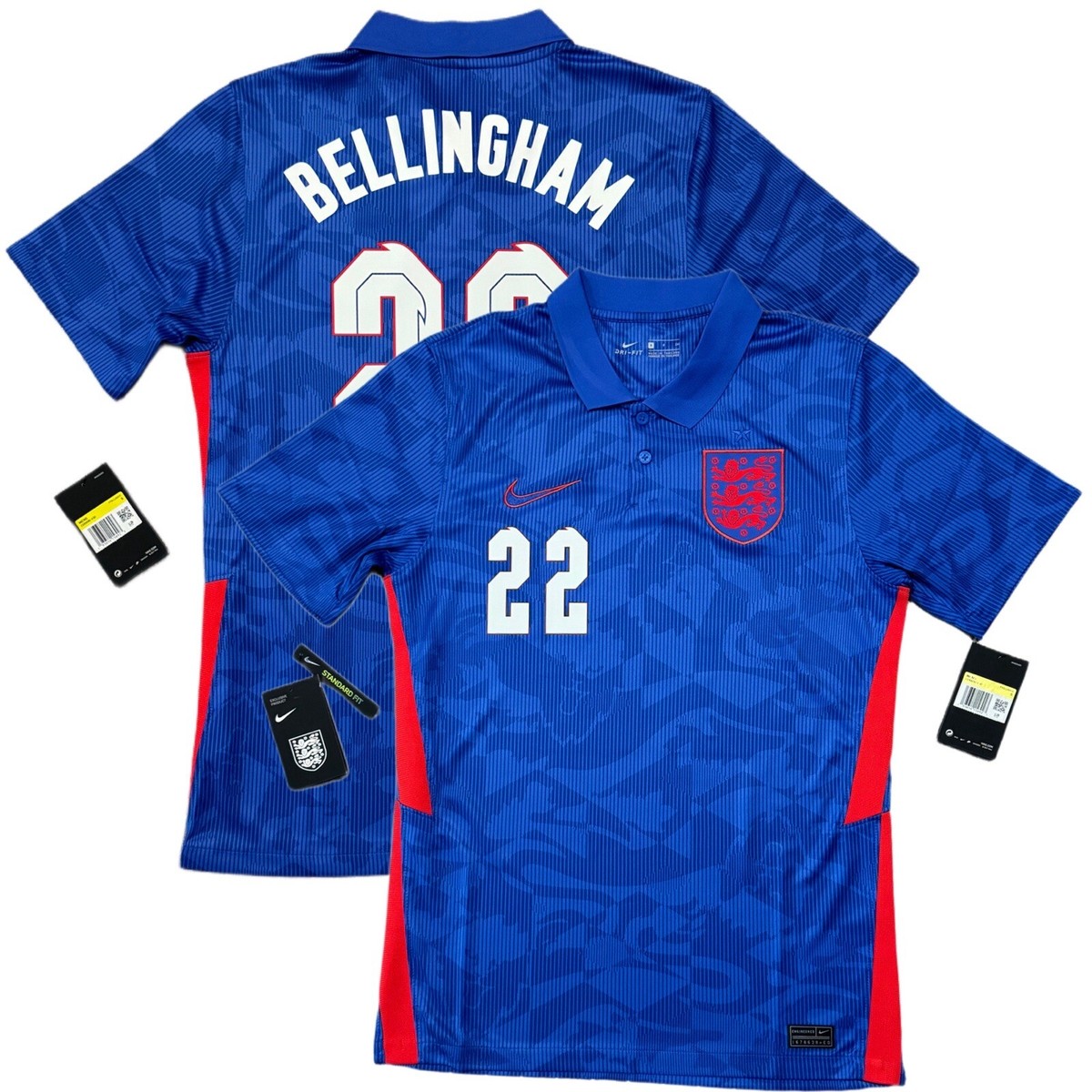 2020/21 England Away Jersey #22 Bellingham Small Nike Soccer