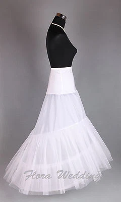 2-Hoop Élasthanne Ceinture Rampante Jupon / Double Crinoline / Bal Sous-Jupe - Photo 1/2