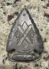 Vintage Rare Arrowhead Belt Buckle Siskiyou Buckle Co 1991 Pewter Made In USA