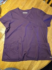 Lauderdale By Ua Scrub Top Purple Size Large