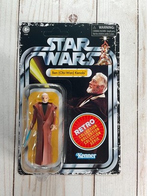 Star Wars Retro Collection Ben (Obi-Wan) Kenobi Figure, 3.75'' UNPUNCHED H3