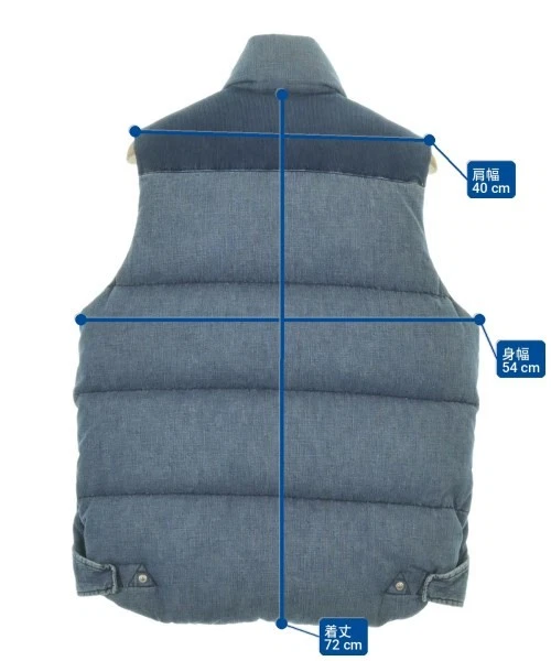 REMI RELIEF Down Jackets / Down Vests Blue XL 2200727086129 - product detail image 6