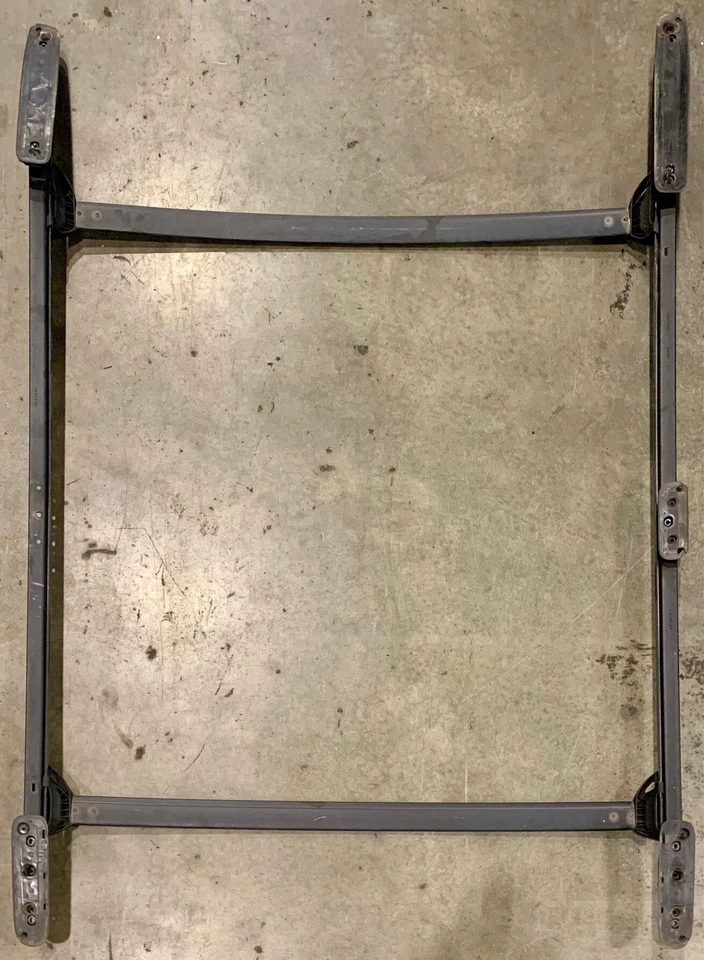 Conjunto completo de portaequipajes de techo GMC Yukon 2003-2006 negro OEM Foto 2 de 4