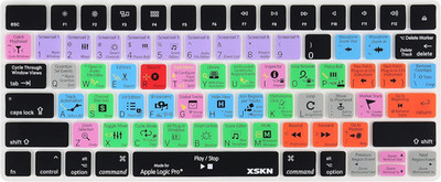 Logic Pro X Shortcut Keyboard Skin,  Durable Logic Hotkeys Silicone Keyboard Ski