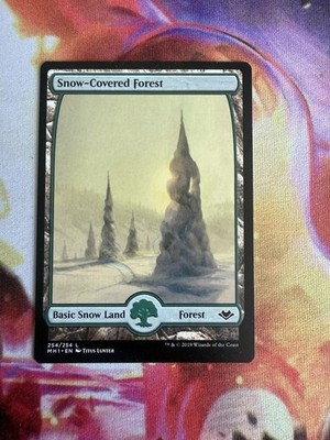 Snow-Covered Forest 254/254 FULL ART Modern Horizons Near Mint Card Basic Land