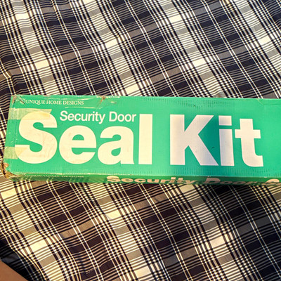 Unique Home Designs 36in Security Door Seal Kit Black Bug Sweep