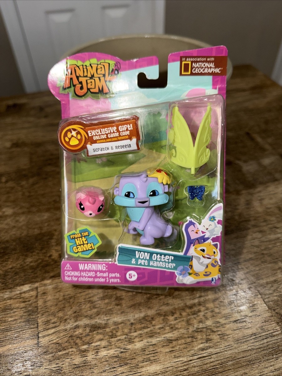 Animal Jam Von Otter & Pet Hamster Mini Figure National Geographic