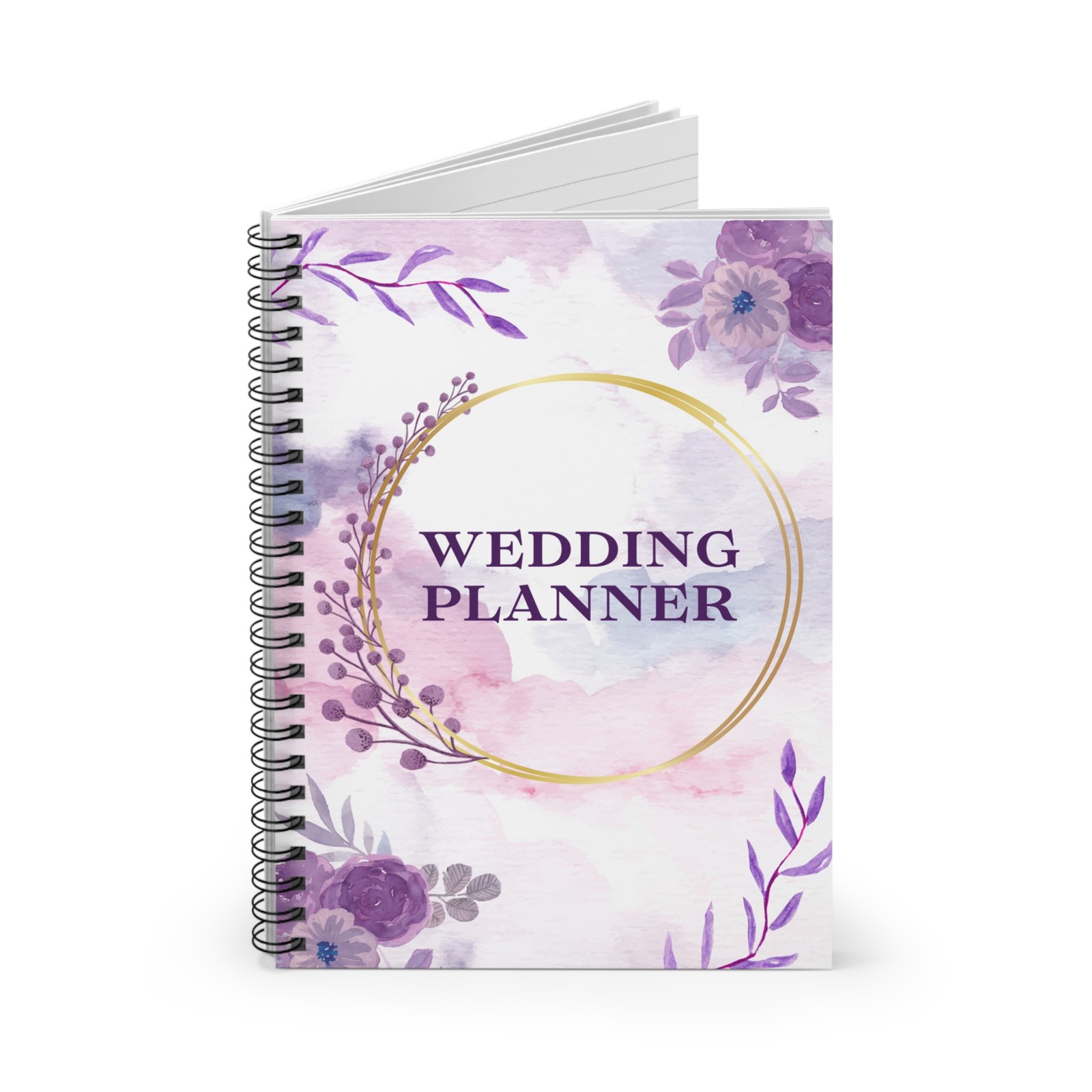 Wedding Planner Notebook - Floral Spiral Journal for Brides, Bridal ...