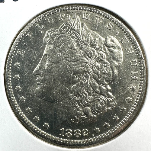 1882-O $1 Morgan Silver Dollar, UNC/AU Slider (88670)