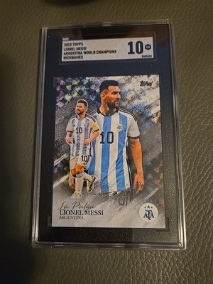 2023 Topps Leo Messi Argentina World Champions Nicknames Sgc 10