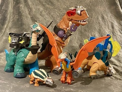 5 Imaginext Dinosaurs 2011 Fisher Price T-Rex Steg Apat Ankylosaur Pterodactyl
