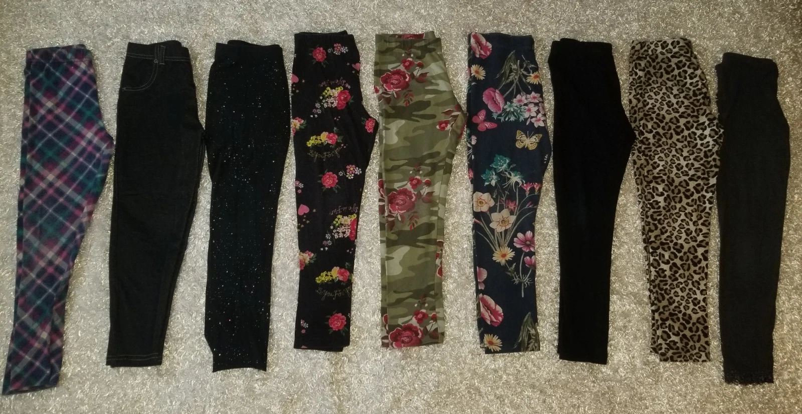 Adorable Lot of 9 Leggings Pants M 7 8 Girls 365 Kids Garanimals Cat & Jack
Opens in a new window or