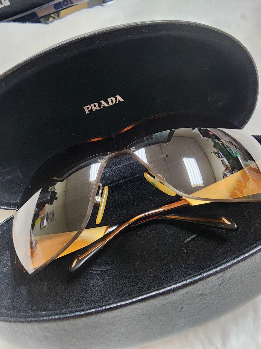 PRADA Brown Shield Sunglasses for Men for sale | eBay