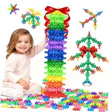 300 Pieces Building Blocks Kids STEM Toys Educational Kit, Discs Sets 1 300Pcs