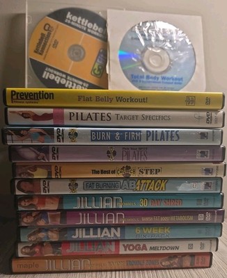 Jillian Michaels Lot Of 6 Different Exercise Fitness DVDs USA 