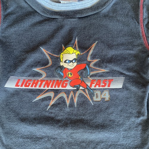 Disney Vintage Kids Incredibles Long Sleeved T-shirt Dash Size 4t Early 2000’s - Picture 2 of 5