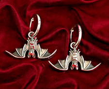 Vampire Bat Earrings goth punk occult pagan ghoul halloween alternative