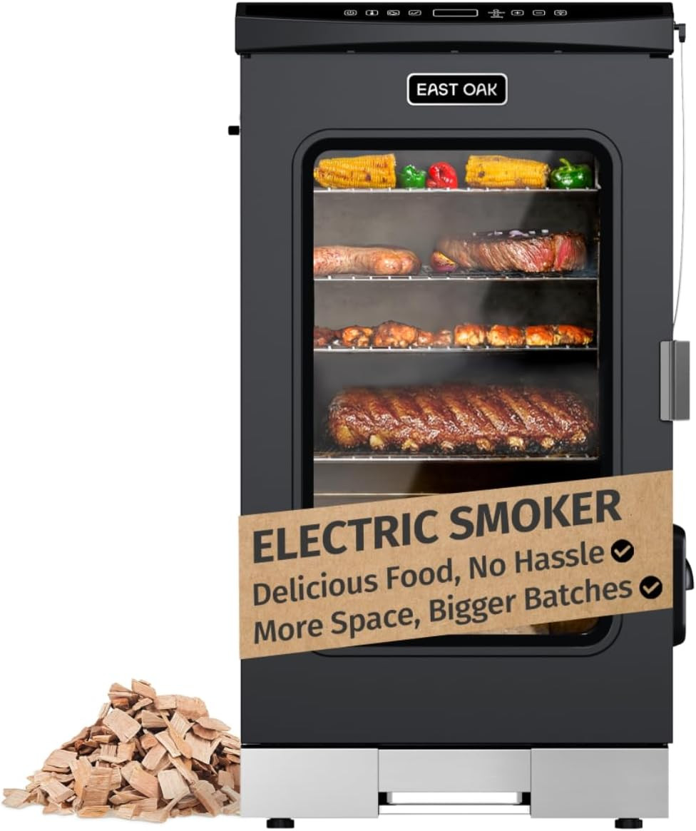 30" Electric Smoker for Outdoors | Built-In Meat Probe & up to 6&times; Longer Smokes 