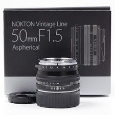 Voigtlander NOKTON Vintage Line 50mm F1.5 II Black MC VM [Top Mint] #6409LJ