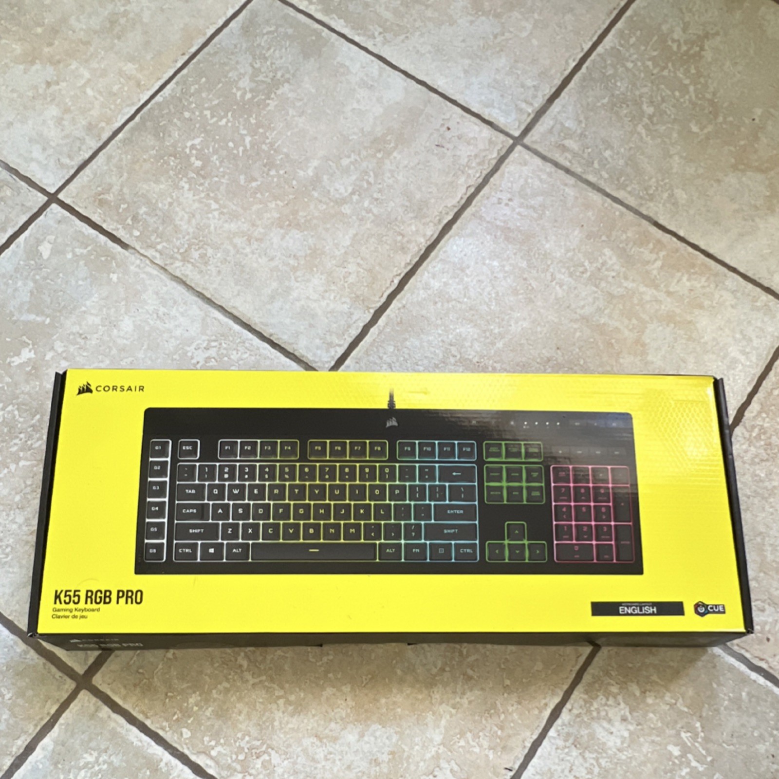 Corsair K55 RGB PRO Wired Gaming Keyboard RGB, Wrist Rest, B